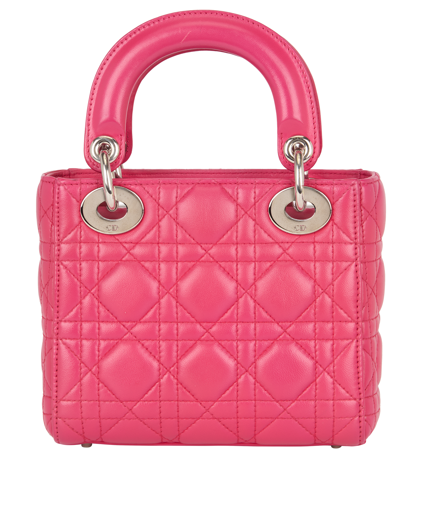 Mini Lady Dior, &pound;2,200, Handbags, Pink, Leather, Back view